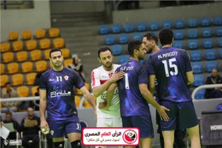 طائرة الزمالك يلتقي بـ الاتحاد السكندري في دور الـ8 لبطولة الدوري 9