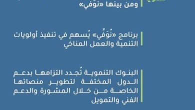 بيان مُشترك من 12 بنكًا دوليًا يؤكد دور «نُوَفِّي» كآلية فعّالة لحشد التمويل المناخي المبتكر واستثمارات التخفيف والتكيف والمرونة 115