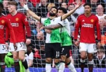 محمد صلاح مع ليفربول ضد مان يونايتد