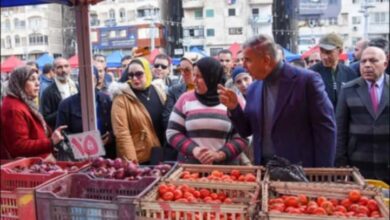 الفريق أحمد خالد محافظ الأسكندرية يتفقد اسعار السوق الواحد ويلتقي بالمواطنين. 81