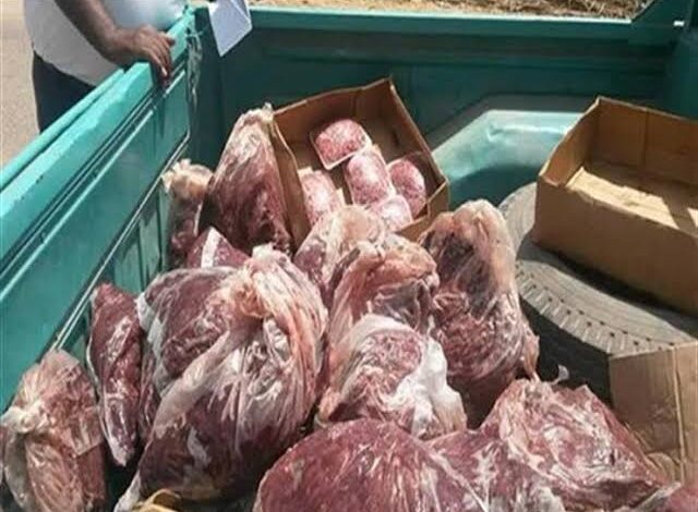 طن من اللحوم والدواجن الفاسدة