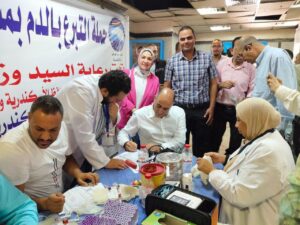 جبريل : يشارك بحملة التبرع بالدم بالإسكندرية 