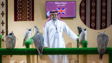 "فالكون ميوز" تُشارك بـ 100 صقر في المزاد الدولي لمزارع إنتاج الصقور بالرياض
