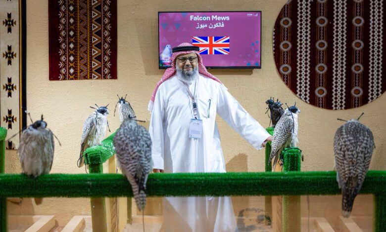 "فالكون ميوز" تُشارك بـ 100 صقر في المزاد الدولي لمزارع إنتاج الصقور بالرياض