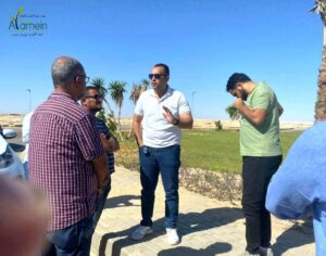 خلف الله:يتفقد المشروعات الجارية وأعمال النظافة بمدينة العلمين الجديدة 