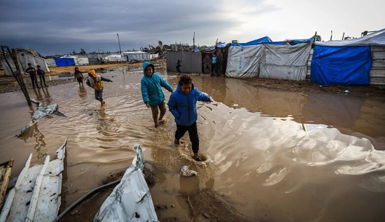 غزة تحت عاصفة