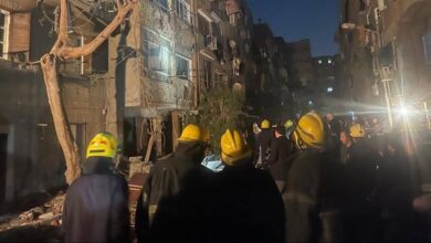 انهيار عقار بإمبابة