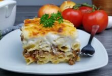 المكرونة بالبشاميل