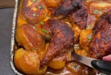 صينية البطاطا بالدجاج