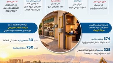 شبكات الغاز